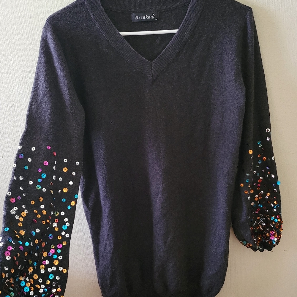 Black Shirt Medium size V-neck